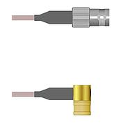 Amphenol Custom Cable Q-0B03V000H036i RF Cable Assemblies BNC-SJB/SMB-RP G142 36I