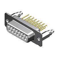Molex / FCT 173109-0365 D-Sub Connectors - Standard Density FCT DSUB STR PC RCPT 15 PN W/SNAPIN