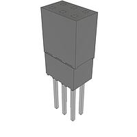 Samtec ESQ-103-24-T-D Sockets Elevated Socket Strip, 0.100" Pitch