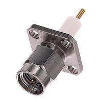 Radiall R125444001 Panel Receptacles SMA / SQUARE FLANGE PLUG RECEPTACLE WITH CYLINDRICAL CONTACT
