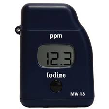 Calibration service for iodine concentration measuring instruments