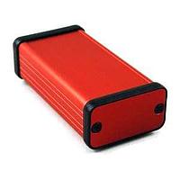 Hammond Manufacturing 1455D801RD PC Board Alum w/Medal Ends 3.15x1.76x.99" Red