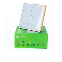 HUNONIC HN03SVT WiFi Touch Switch 3 Square Button (White)