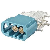 Rosenberger AMS29C-40MZ5-Z Plugs dual, vertical PCB,  right angled with housing