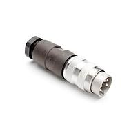 Amphenol Tuchel T 3360 002 Connectors STRAIGHT MALE 5P 6-8MM SLVR PLT