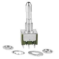 NKK Switches M2028SS1A03 Toggle Switches (ON)OFF(ON) .413 BAT .35 BSHG PC 6A & 4V