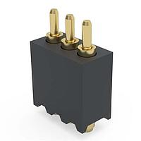 Mill-Max 854-22-003-30-041101 Spring Loaded Header .050" Pitch Single Row, Spring-Loaded Connector w/ Flat Tip Plunger; SMT