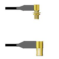 Amphenol Custom Cable Q-2R03U0008011i RF Cable Assemblies SMA-RJB/SMB-RP RG58 11I