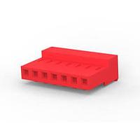 AMP Connectors - TE Connectivity 3-640433-7 Receptacle Assembly CLOSED W/O TABS 7P Red 22 AWG
