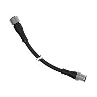 Banner Engineering MQDEC-STP-503SS Sensor Cables / Actuator Cables Cordset: Double Ended M12; 4-pin Straight Female; 4-pin Straight Male; 0.91 m 4x22 Shielded Black PVC Jacket; Nickel-Plated Brass Coupling Nuts