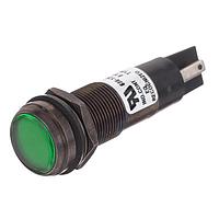 Dialight 656-1202-204F Indicators 1/2 Flat Green 5VDC w/Terminals