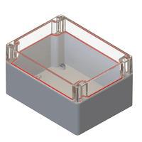 Serpac RB65P12C24G Watertight PLASTIC BOX WATERTIGHT ENCLOSURE CLEAR/GRAY (6.30 x 4.72 x 3.54 in)