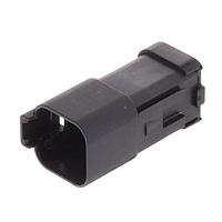 Amphenol SINE Systems AT04-6P-MM01BLK Connectors 6 Pin Recp w/End Cap & Red. Dia Seal BLK
