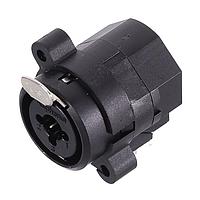 Amphenol Audio ACJC9H BULK Receptacles 1/4" XLR Dual Chassis Mount C Type Stereo Horizontal PCB (24 mm) Switching XLR