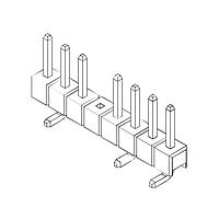 Amphenol Commercial Products G825M085114YEU Pin Strip Pin Header 2.0mm Pitch STR SMT,1x8Pin,15u" GOLD,LCP,4.0mm*2.7mm_4.5mm,REM#4PIN,CAP