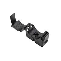 HellermannTyton 151-03566 Cable Clamps Stud Mount Ratchet Clamp for M6 Stud, 1.42 - 2.0" Bundle Dia, PA66HIRHSUV, Black, 150/bg