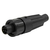 CONXALL 16882-4PG-521 Standard Circular Connector Micro-Con-X Cable End, 4-pin #22, Male, Solder Cup, Bulk