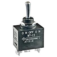 NKK Switches WT13T Environmentally Sealed Toggles ON OFF ON SPDT Screw Lug Panel Mnt