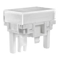 NKK Switches AT4163JB Button RECT CAP CLR/WHT LB