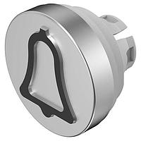 EAO 84-7205.808A Panel Mount Indicators / Switch Indicators Lens natural raised D19,7 alu anodized for halo illumination with symbol "bell"