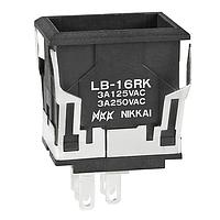 NKK Switches LB16RKW01 Standard Switches SPDT On-On RECTANG