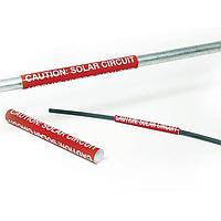 HellermannTyton 596-00249 Solar Label CAUTION SOLAR CIRCUIT 25/PK