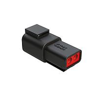 Amphenol SINE Systems ATP04-2P-BLK 2-Way ATP Series 2 Way Black Receptacle