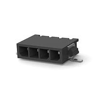 AMP Connectors - TE Connectivity 2029030-4 Headers RECPT 4 POS BLACK LOW PROFILE R/A