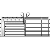 ebm-papst 95777-1-5171 Filter Air Filter for Centrifugal Blowers (with Die-Cast Aluminum Housing), 108/120mm