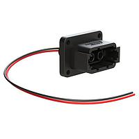 Amphenol SINE Systems ATHP042P25EL-BLK Heavy Duty Power Connectors 2 Position Receptacle with High Voltage Interlock Loop and EMC Shielding,  A Position, Black. Contacts ordered separately.