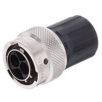 Amphenol SINE Systems RT06122PNHEC Connectors Plug, 4 (2+2) Position, Male, Shell Size 12, and End Cap with Indivdual Wire Sealing