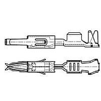 AMP Connectors - TE Connectivity 964274-2 (Mouser Reel) Terminals CONT RCPT .05-1.0 Reel of 1000