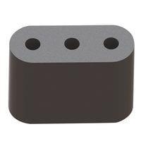 Essentra Components LEDS3-4-26 LED Spacers LED Spacer,T-1-3/4,Black,1/4 in Spc
