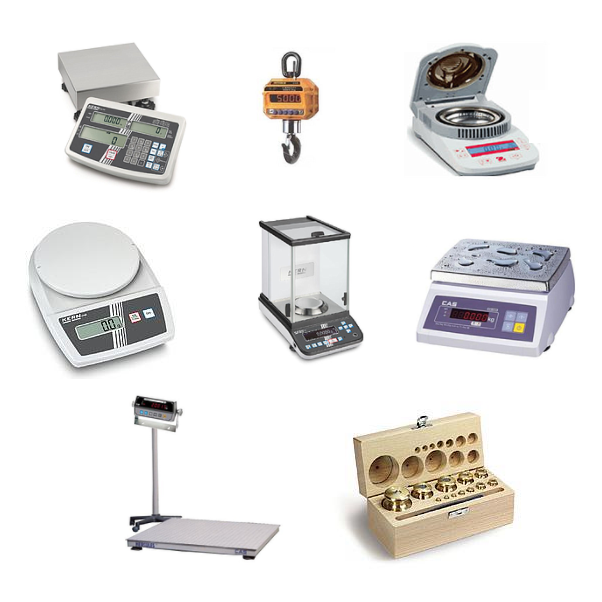 Calibration service for industrial and laboratory weighing equipment