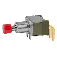 NKK Switches MB2411A2G30-FC Sealed ON(ON) .280 BSHG RA PC .201 RED CAP .4VA