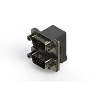 EDAC 661-009-364-006 Dual Port D-Sub Connectors Right-angle Dual Port D-Sub Connector
