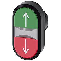 SIEMENS A6X30137351 Flat Button ILLUMINATED TWIN PUSHBUTTON. GREEN. RED