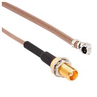 Amphenol RF 336503-08-0050 RF Cable Assemblies MCX Blkhd Jack - AMC Plug RG-178 50mm