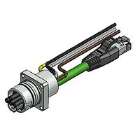 Amphenol CONEC 57-03280 Cat 5 ENP-17-1-FSPBU3PEDST4-V6-45S-RS8.33-2/2/G6/150/034