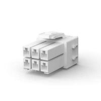 AMP Connectors - TE Connectivity 177901-1 Wire Housings HSG PLUG 6P .156 NAT