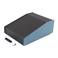 Hammond Manufacturing 1456FH3BKBU Sloped Sloped Metal Console