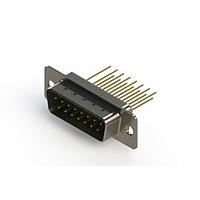 EDAC 627-M15-323-GN1 D-Sub Connectors - Standard Density Vertical Machined D-Sub Connectors