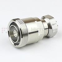 Fairview Microwave SM4419 7/16 DIN Female to 4.1/9.5 Mini DIN Male Adapter (6 Ghz,  IP67 Mated)