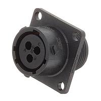 Amphenol SINE Systems RTS012N3S03 Connectors RCP SQ FL 3POS SZ 12 SCKT SEAL