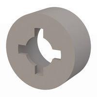 Essentra Components 13SPRT046 Self Retaining Round Spacer, Retaining, #4 Screw, .125 Spacer