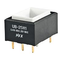 NKK Switches UB25RKG035F Pushbutton Switches RECT DPDT ON(ON) GRN LED PC BODY ONLY