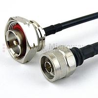 Fairview FMC0115240 N Male to 7/16 DIN Male Cable LMR-240 Coax