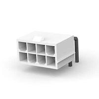 AMP Connectors - TE Connectivity 1586041-8 Shrouded RA HDR W/O PEGS 8P