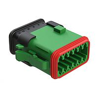 Amphenol SINE Systems AT06-12SC-SRGN 6-Way 12 Pin Recept. Key Positn C w/ Strn Rlf