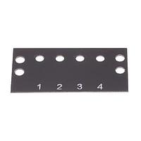 Cinch MS-4-140-Y Marking Strip 4 TERM 2 ROW .375 MARKER STRIP